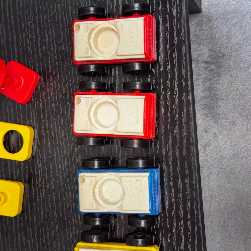 Fisher-Price Little People Vintage 1980s Vehicle & Accessory Lot Fire Truck Taxi - Picture 16 of 16